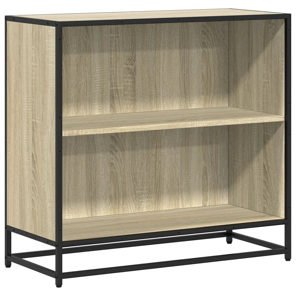 Libreria-Scaffale per Libri-Mobile di Stoccaggio Rovere Sonoma 80,5x35x76 cm in Legno Multistrato
