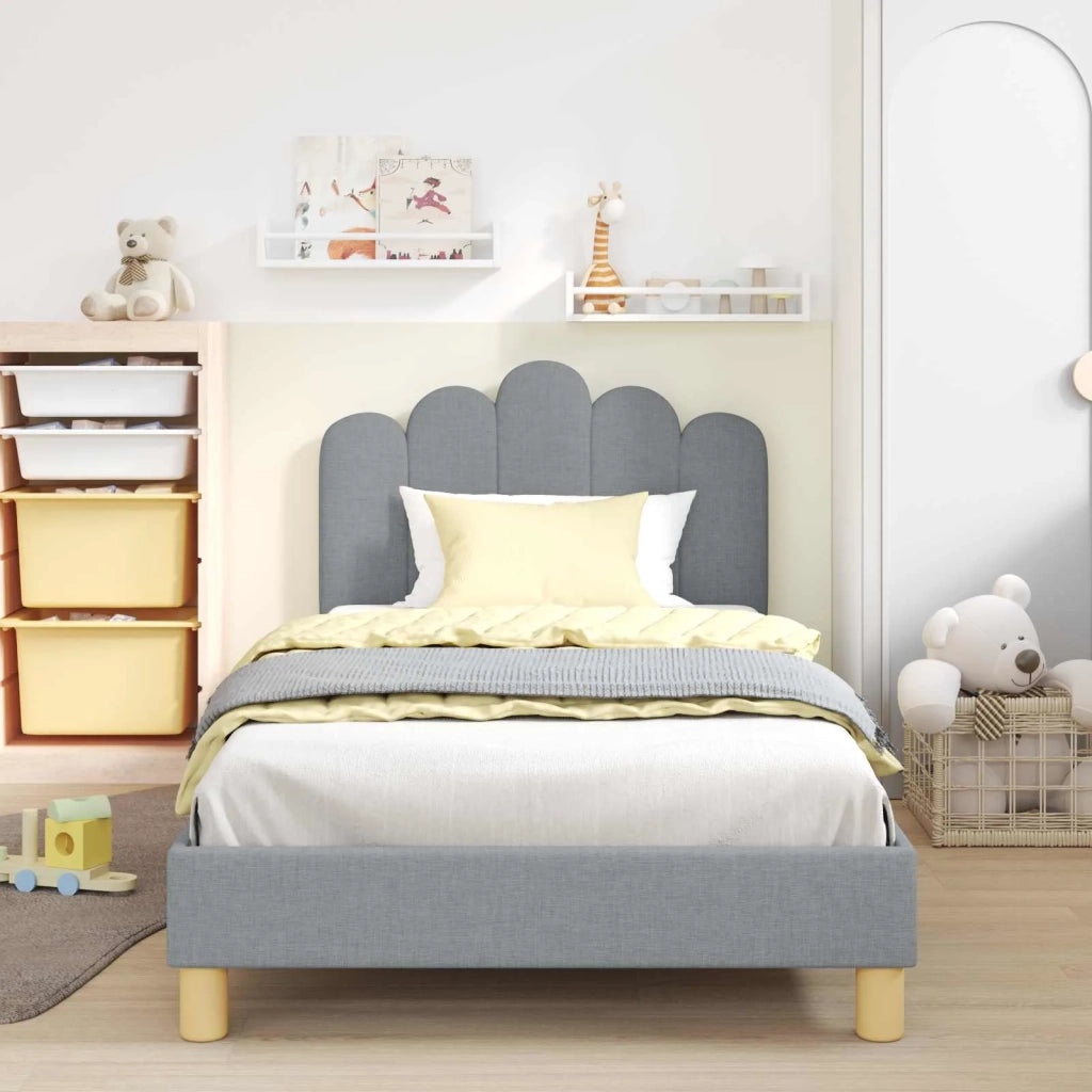 Struttura letto bambini con testata Grigio chiaro 90 x 200 cm 42011059