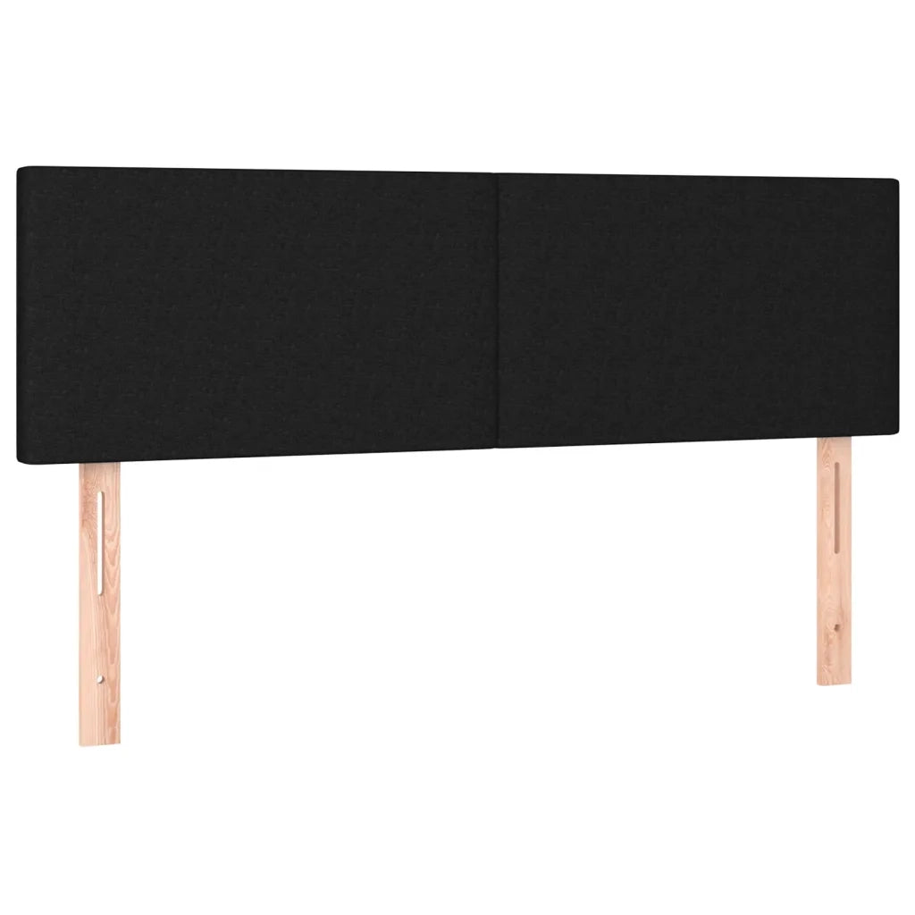 Letto a Molle con Materasso e LED Nero 140x200 cm in Tessuto 3133559