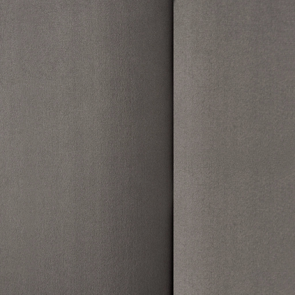 Set Carpino di 3 Pannelli Murali Imbottiti Rivestiti in Tessuto Velluto Grigio Scuro 60x30 cm [neu.haus]