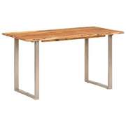 Tavolo da Pranzo | Tavolo da cucina 140x70x76 cm in Legno Massello di Acacia