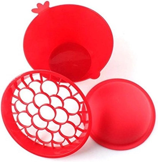 Strumento di cottura in silicone per pelle di arancia - Rosso