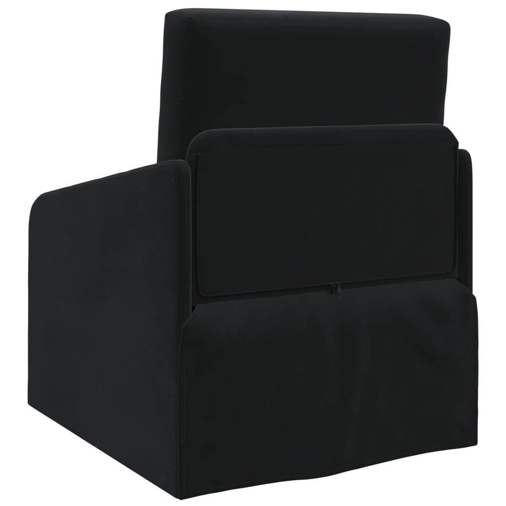 Divano letto Nero 65 x 80 x 83 cm Velluto 4106652