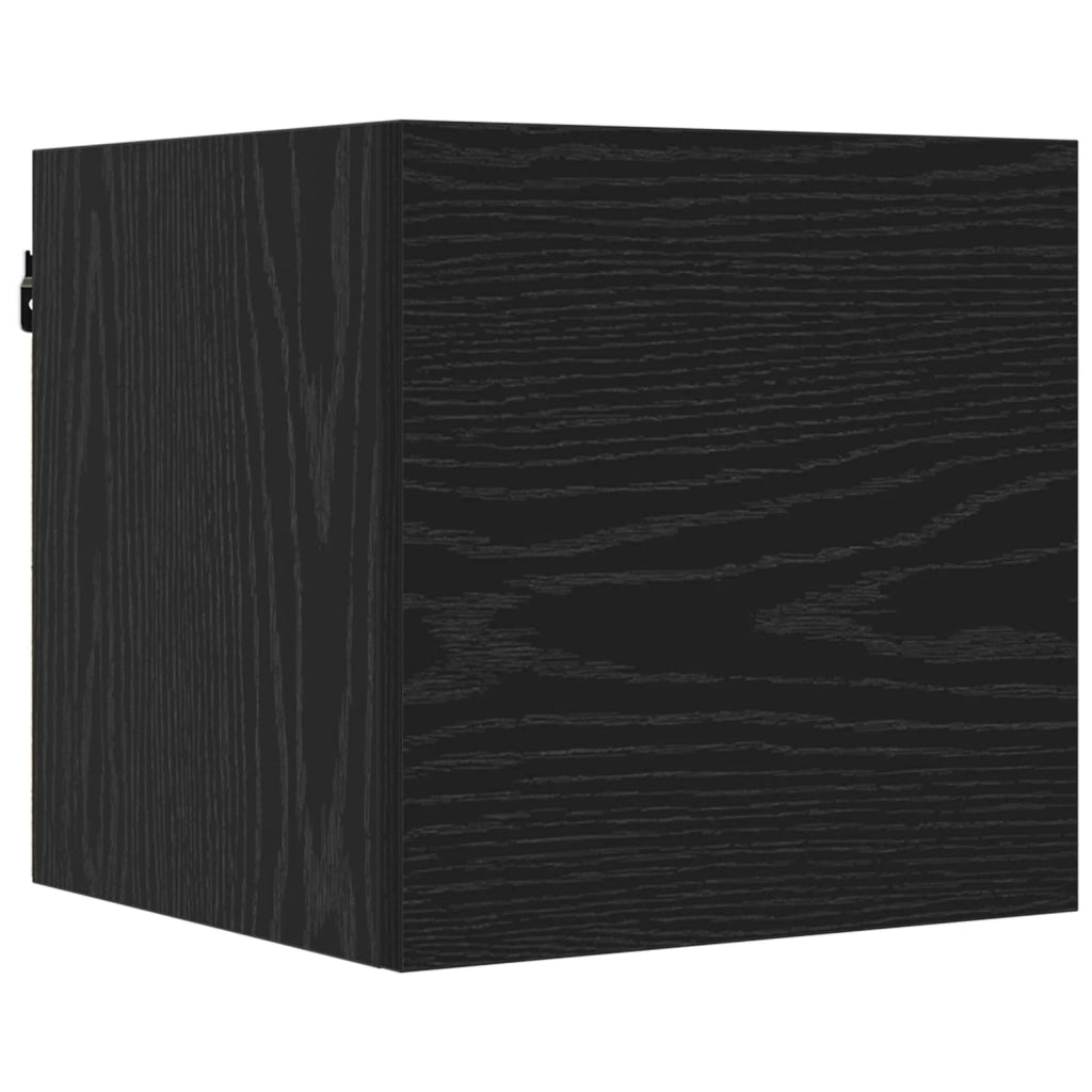 Set mobile TV 8 pcs 100 x 30 x 30 cm Rovere Nero 3438609