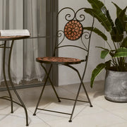 Sedie da BistrÃ² Pieghevoli 2 pz Terracotta in Ceramica