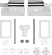 Scharnieri per toilette con chiusura morbida, scharnieri per toilette universali, scharnieri per toilette in ABS, scharnieri di sostituzione per toilette, accessori per toilette per installazione fissa.