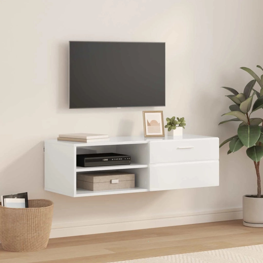 Armadio in Legno con cassetto Grigio cemento 100,5 x 39 x 30 cm CFW6310849