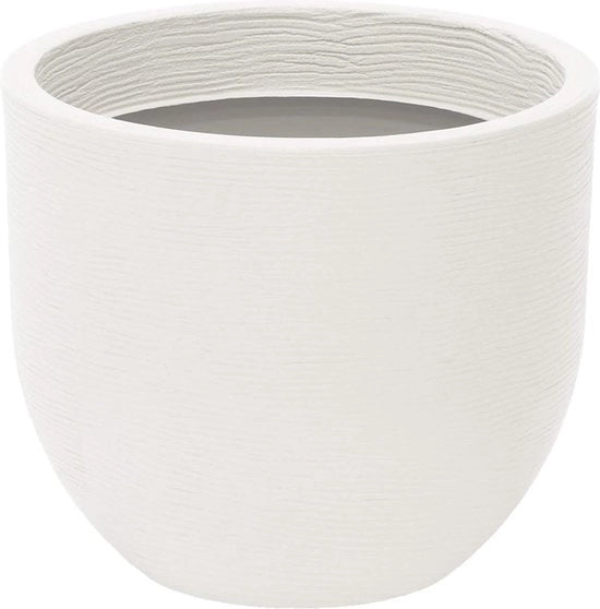 Piantagione in plastica - adatto per interni ed esterni - 1 pezzo - bianco - Ø 49,5 cm