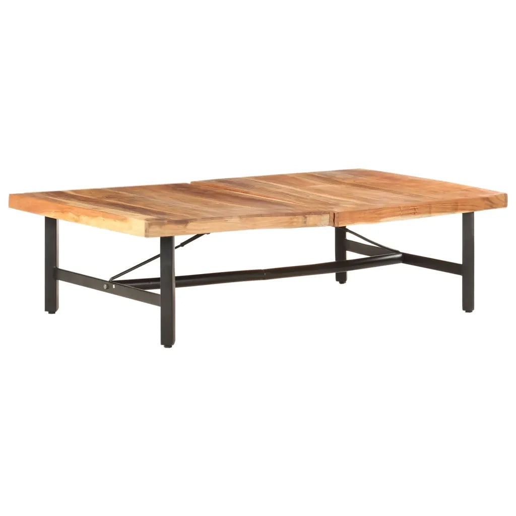 Tavolino da salotto | Tavolino da caff¨¨ | Tavolino da Soggiorno 142x90x42 cm in Legno Massello di Acacia