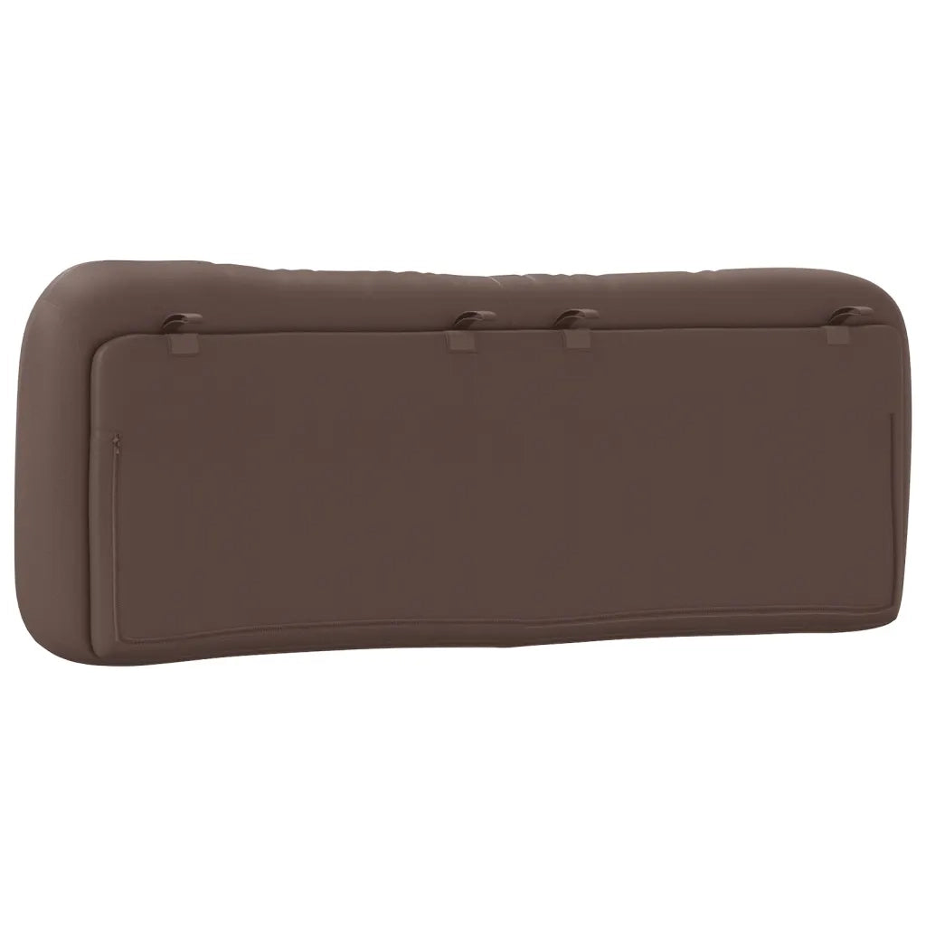 Cuscino Testiera Hvar Marrone 140 cm in Similpelle CFW7435131