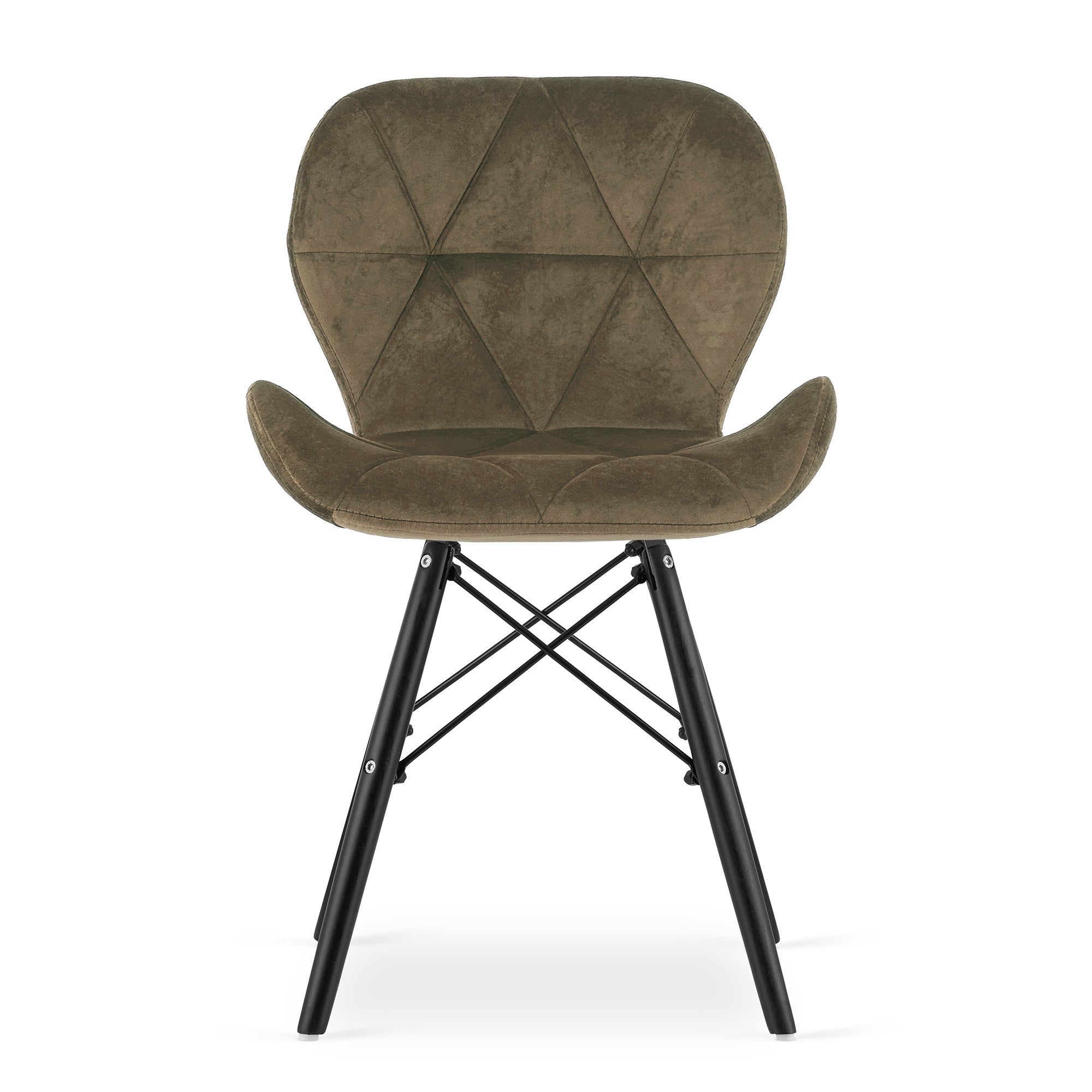 Sedia in velluto VALORA WAKO - Design moderno per soggiorno, ufficio, gambe nere