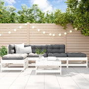 Set Salotto da Giardino 6 pz Bianco in Legno Massello di Pinocod mxl 94250