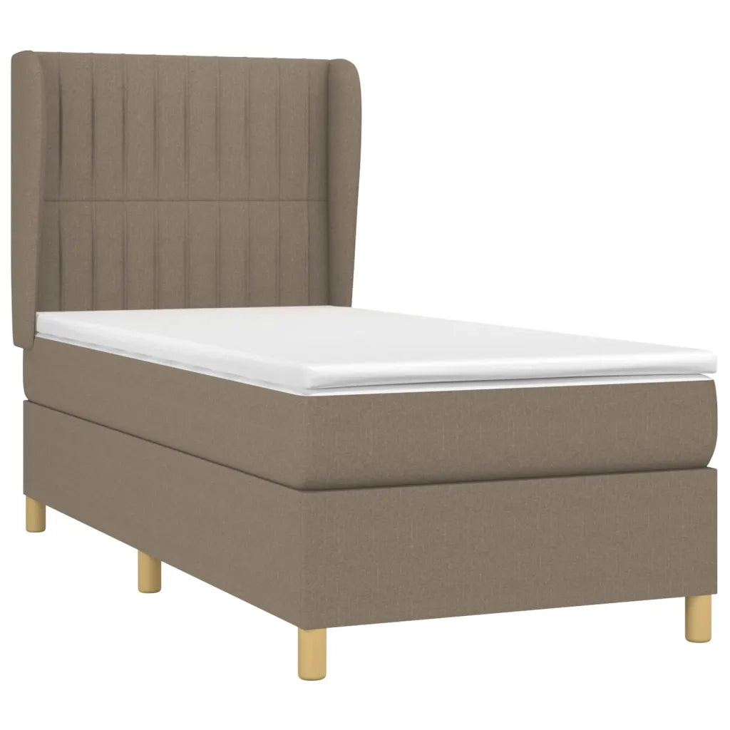 Giroletto a Molle con Materasso Tortora 90x200 cm inTessuto 3128657