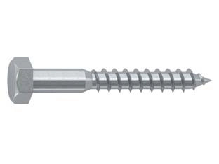 VITE TIRAFONDI PER LEGNO CLASSE 4.8 DIN-571 UNI-704 ZINCATA IN BLISTER- - ø mm.6x80 in blister pz.10 (C) - 5 blister AMBROVIT