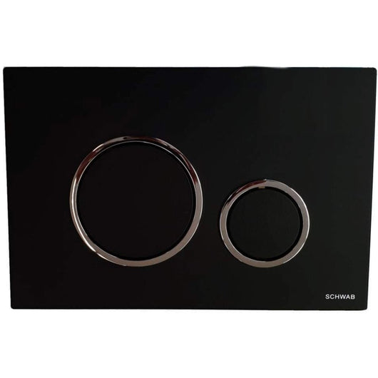 Vela duo nero con anello cromo l fluidmaster p47-0202-0250