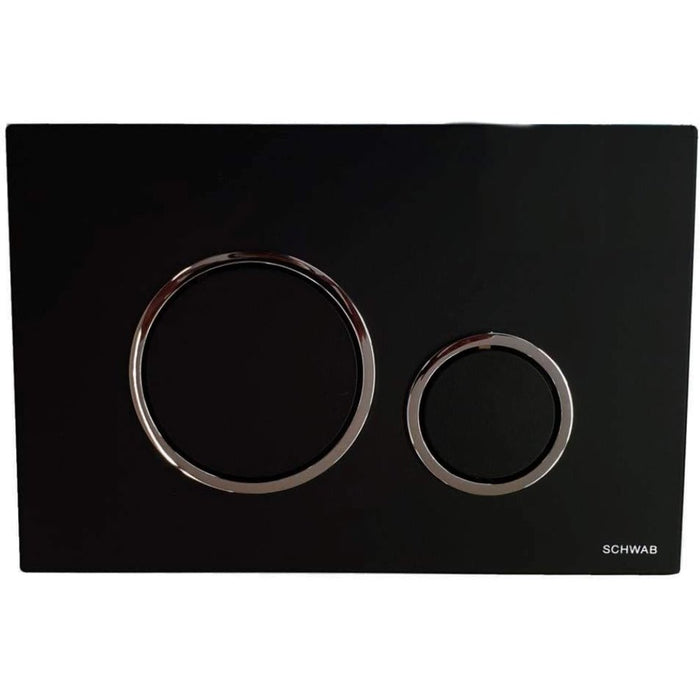 Vela duo nero con anello cromo l fluidmaster p47-0202-0250