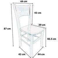 Sedia Lucy massello noce