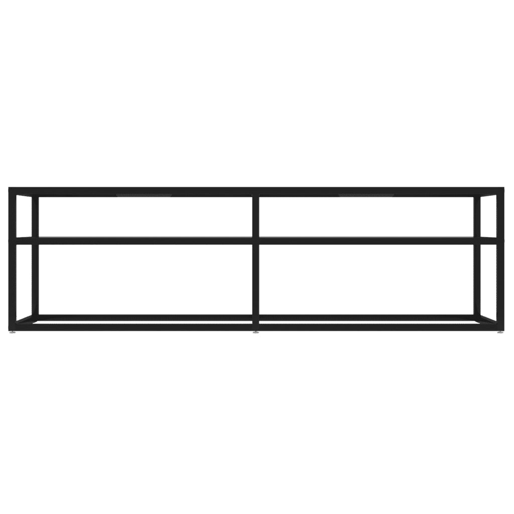 Mobile Porta TV Trasparente 140x40x40,5 cm in Vetro Temperato cod mxl 57669