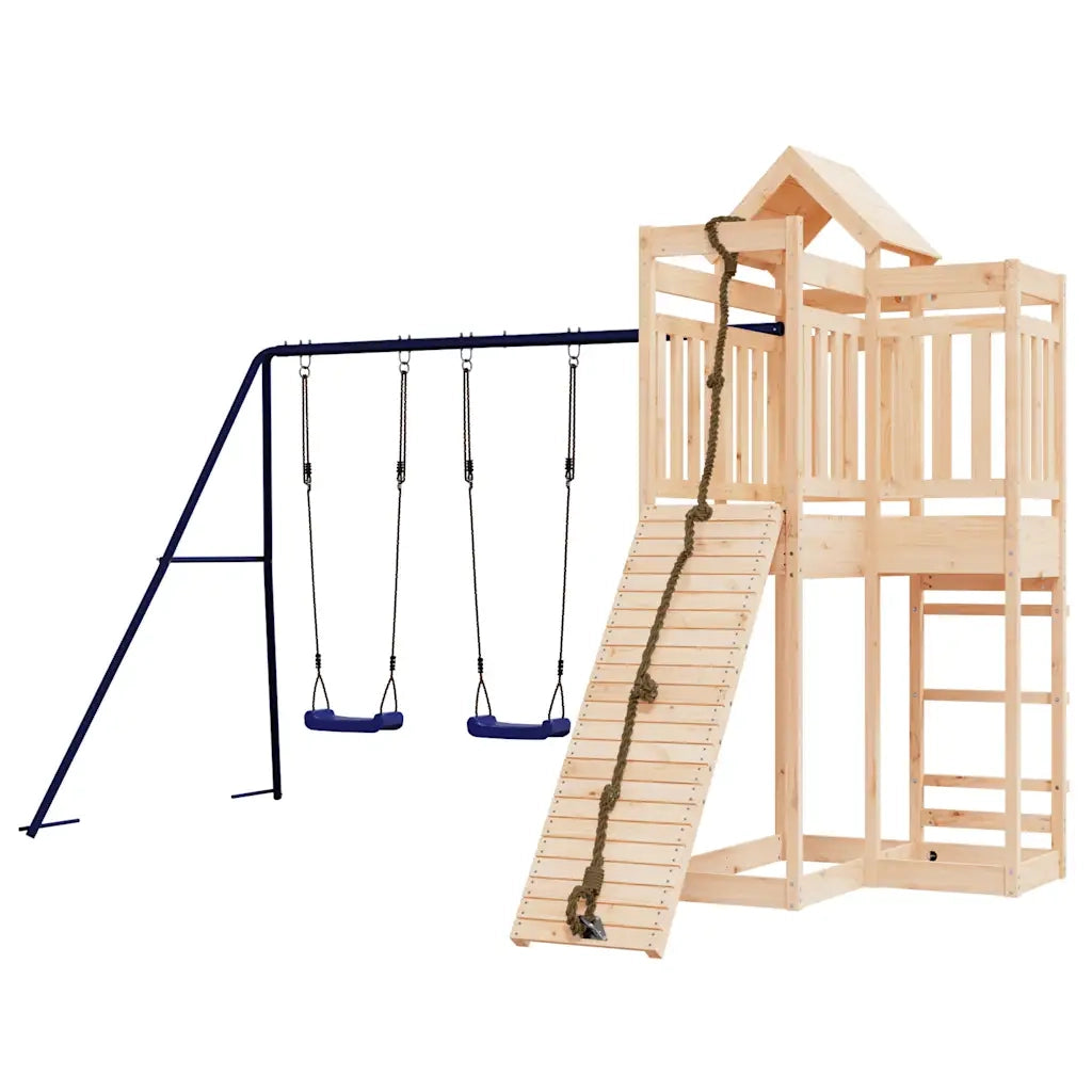 Set da Gioco da Esterno in Legno Massello di Pino 3156880
