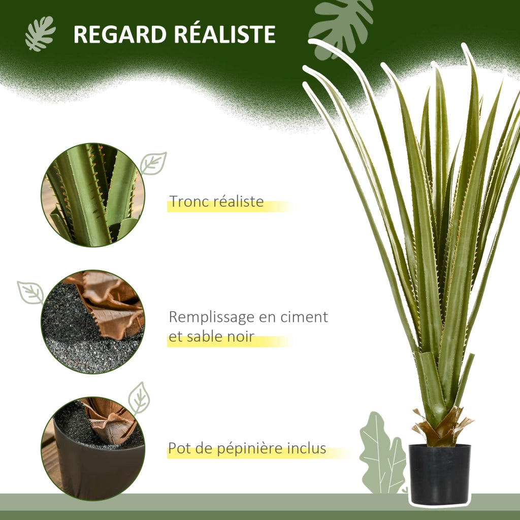 Pianta Artificiale Agave ¨C Xylo ¨C 90 cm 16 Foglie Interno Esterno