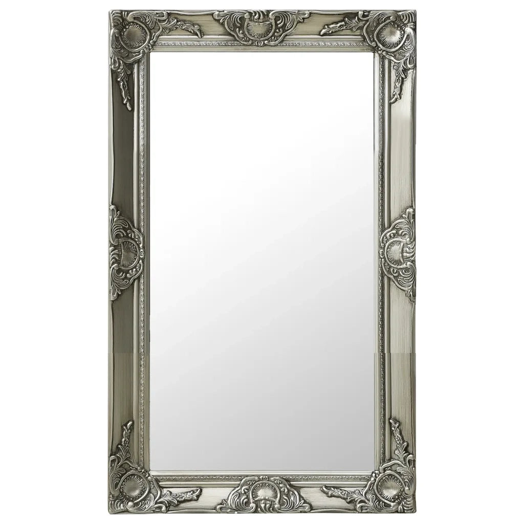 Specchio da Parete Stile Barocco 50x80 cm Argento cod mxl 51106