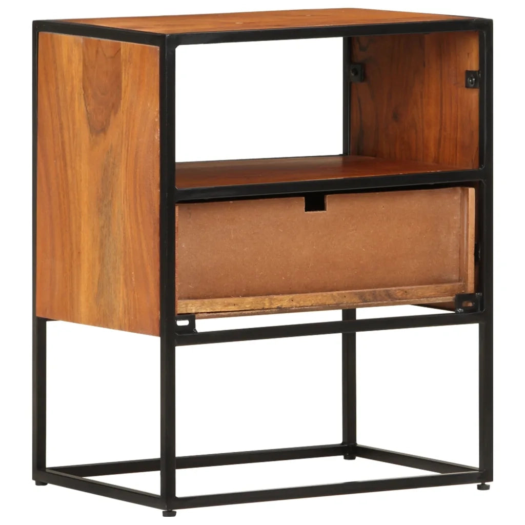 Comodino 40x30x50 cm in Legno Massello di Acacia 327446