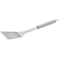 Set 3 Utensili Barbecue Forchettone Pinza Spatola Acciaio Inossidabile Cromato