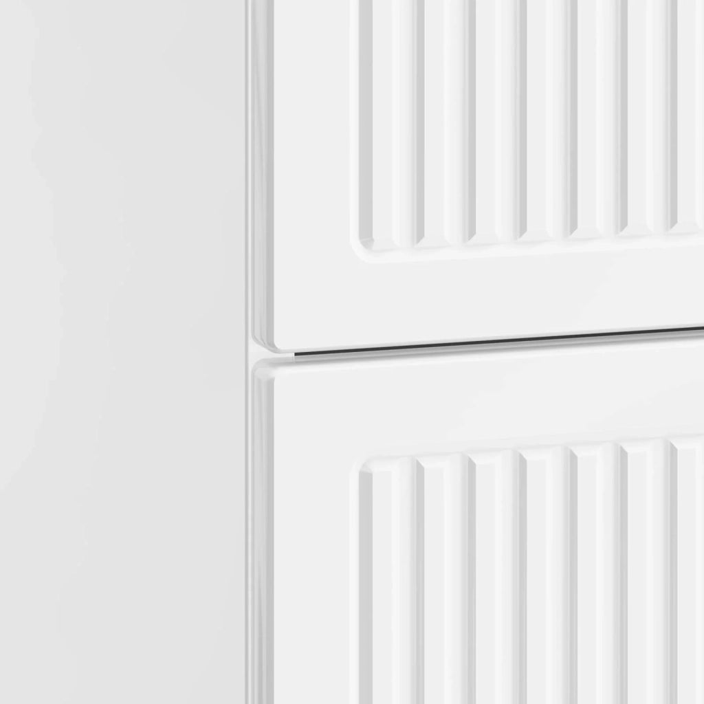 Comodino | Armadio da Notte | Mobiletto da notte con cassetto Bianco Lucido 43 x 34,5 x 47,5 cm