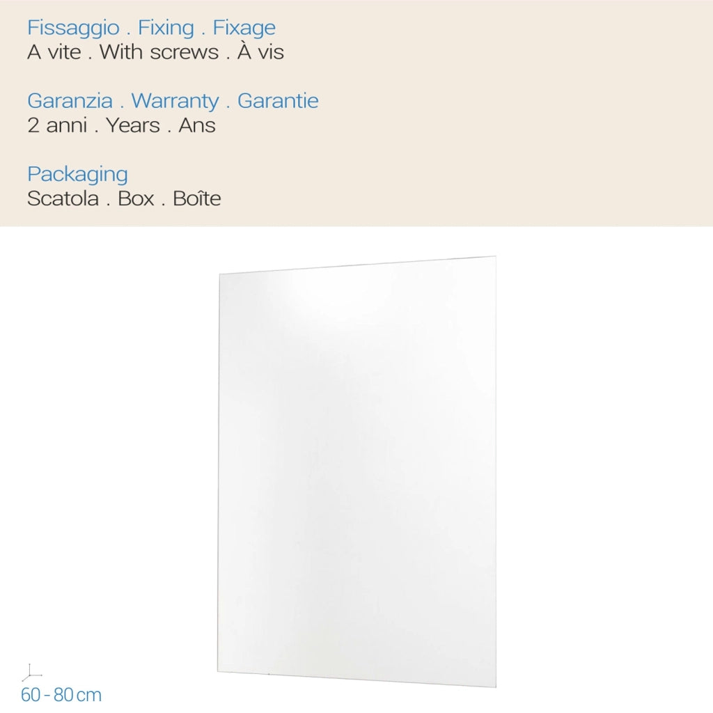 Specchiera Wide 60x80 Cm mod. Narciso