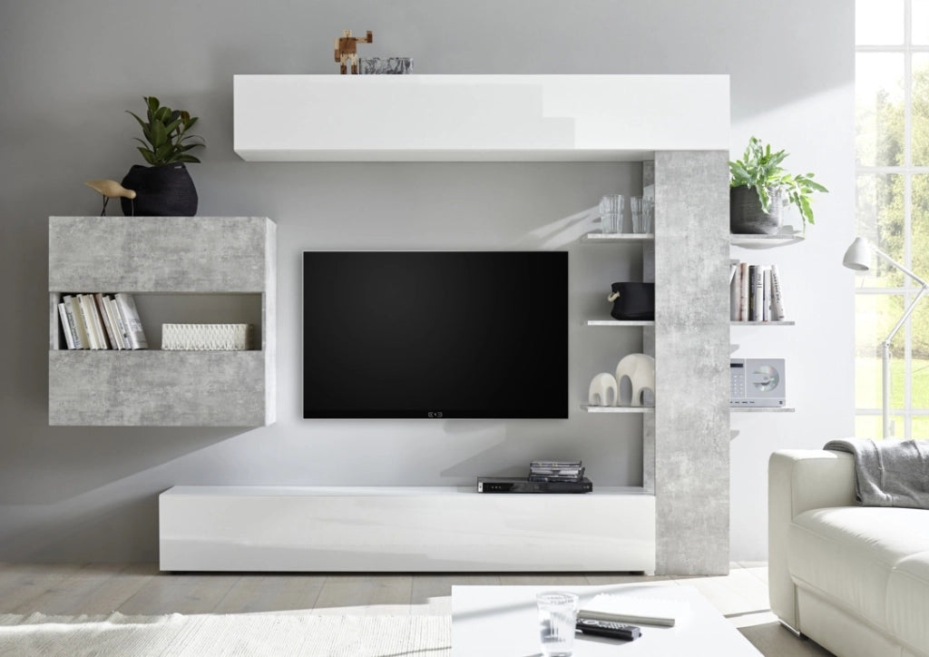Composizione Living ANDY 1 cemento