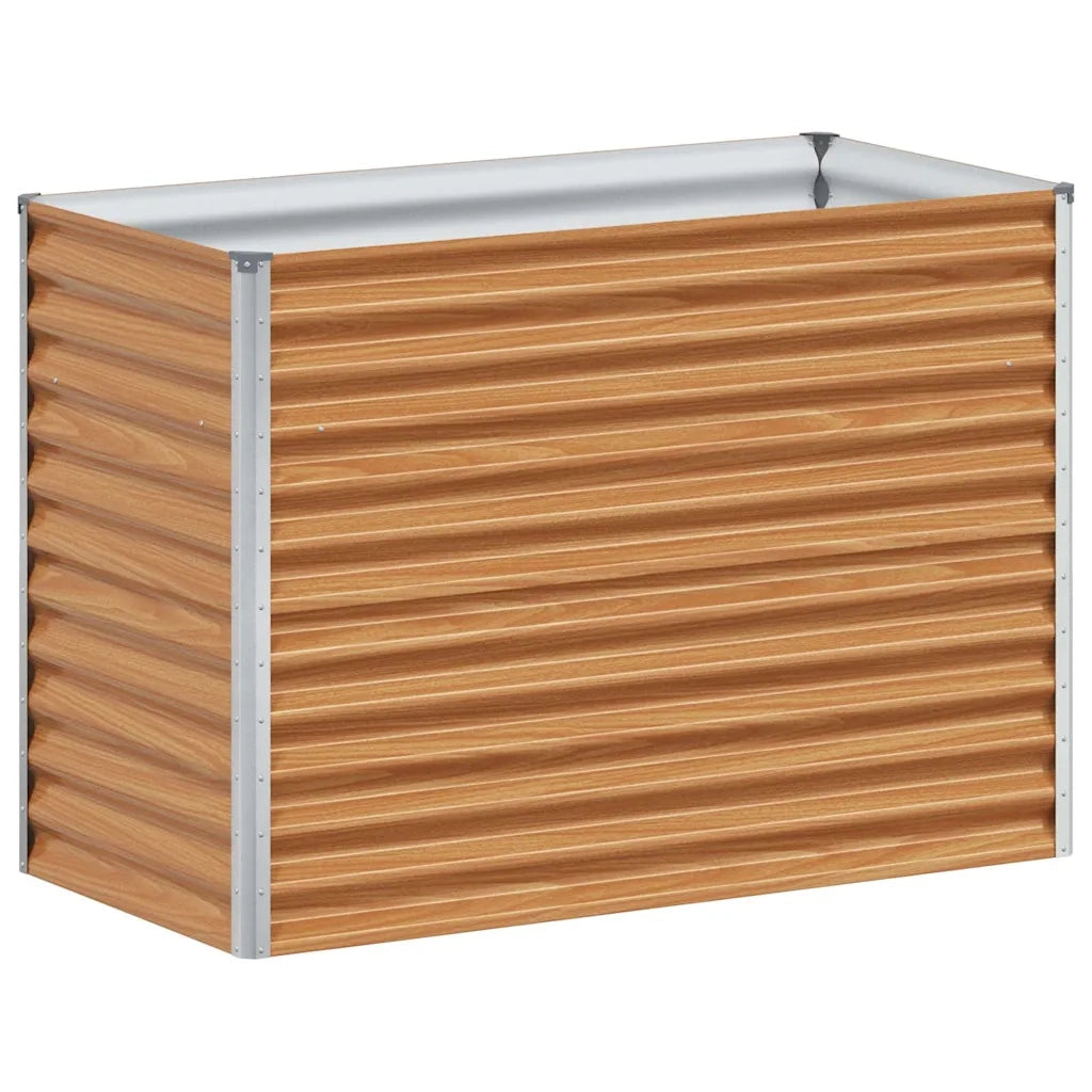 Fioriere | Cassetta per fiori | Letto rialzato da giardino 98 x 50 x 68 cm Acciaio zincato