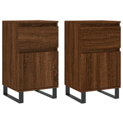 Buffet credenza cassettiera armadio mobile contenitore organizer per cucina soggiorno salotti set da 2 40 x 35 x 70 cm legno ingegnerizzato marrone 02_0036768
