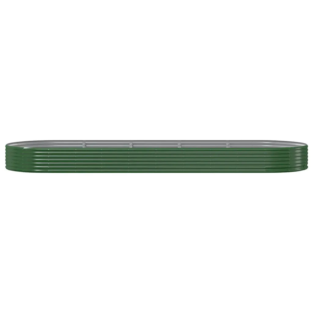 Vaso Giardino Acciaio Verniciato a Polvere 450x140x36 cm Verde cod mxl 66613