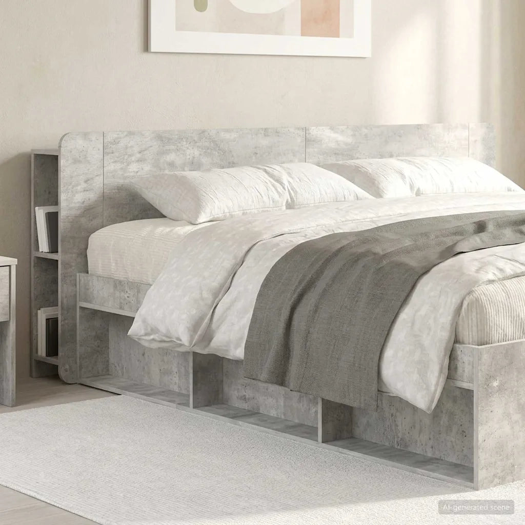 Testata del letto Grigio Cemento Legno ingegnerizzato 8001240