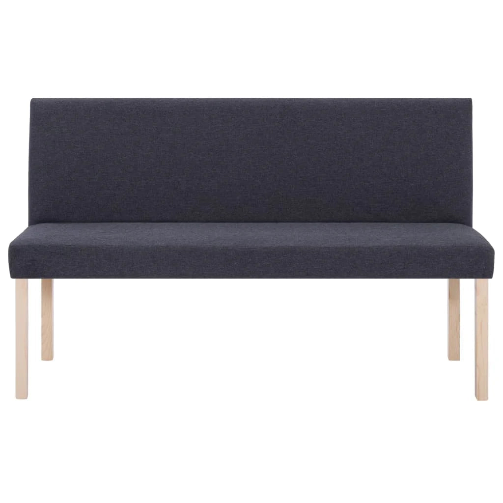 Panca 139,5 cm grigio scuro poliestere 02_0010894