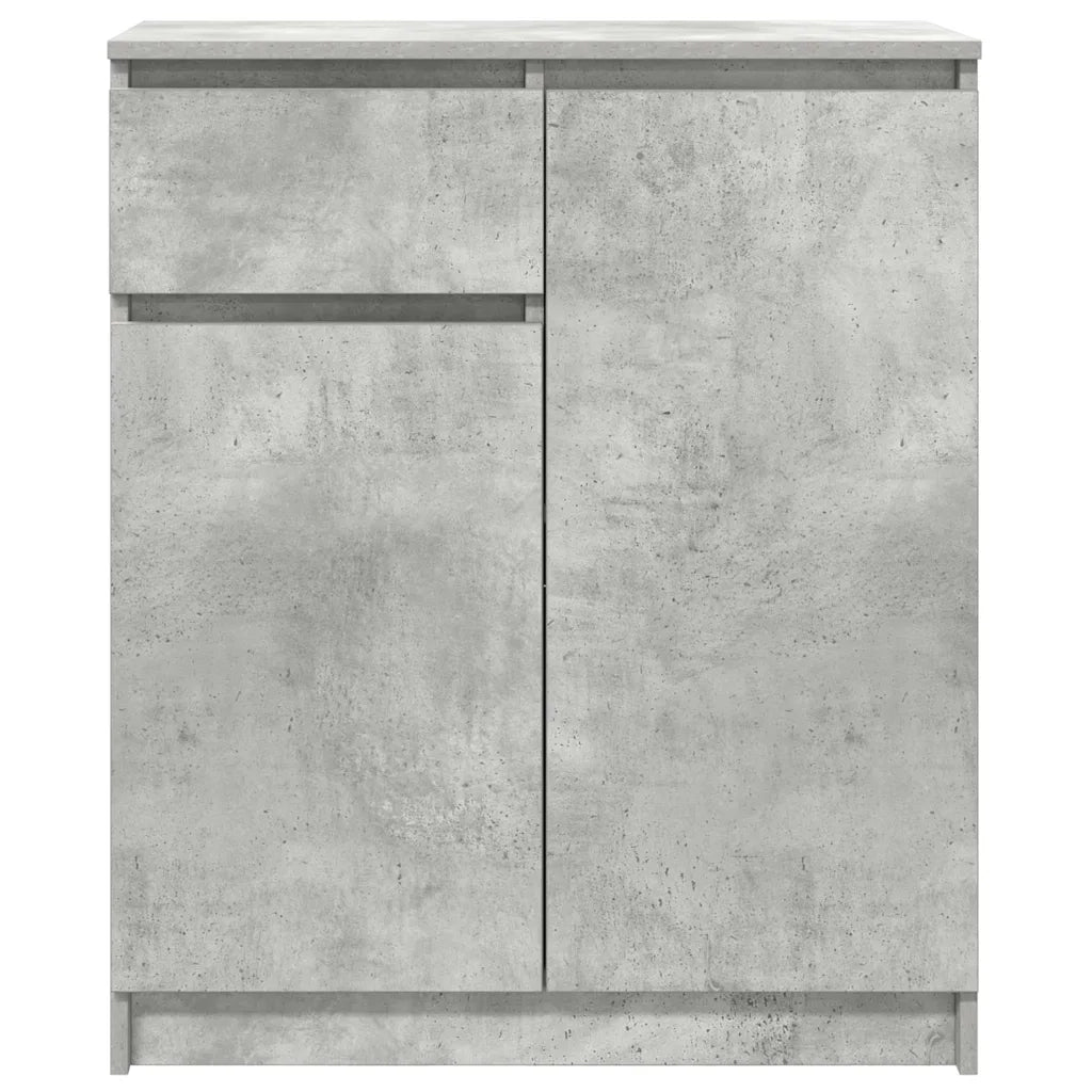 Credenza con Cassetto Grigio Cemento 71x35x84 cm in Truciolato 861592