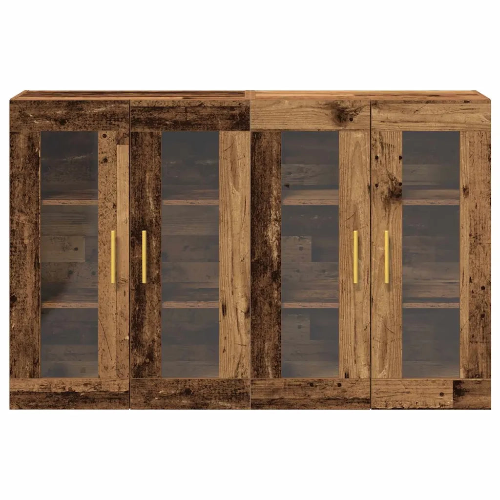 Armadi da Parete 2 pz Legno vecchio 69,5 x 34 x 90 cm CFW1624231