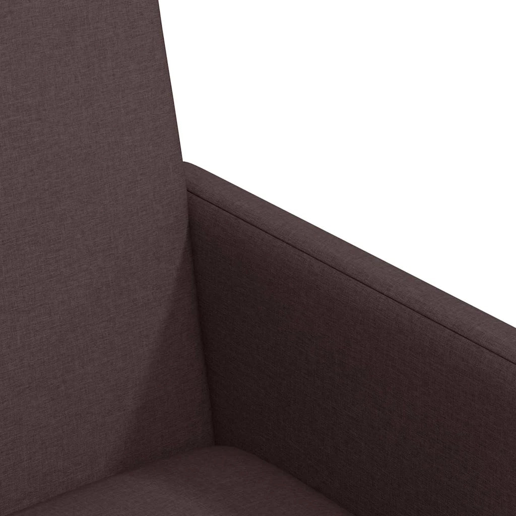 vidaXL Sedia da pranzo 2 pcs Marrone scuro 57 x 66 x 94 cm Tessuto