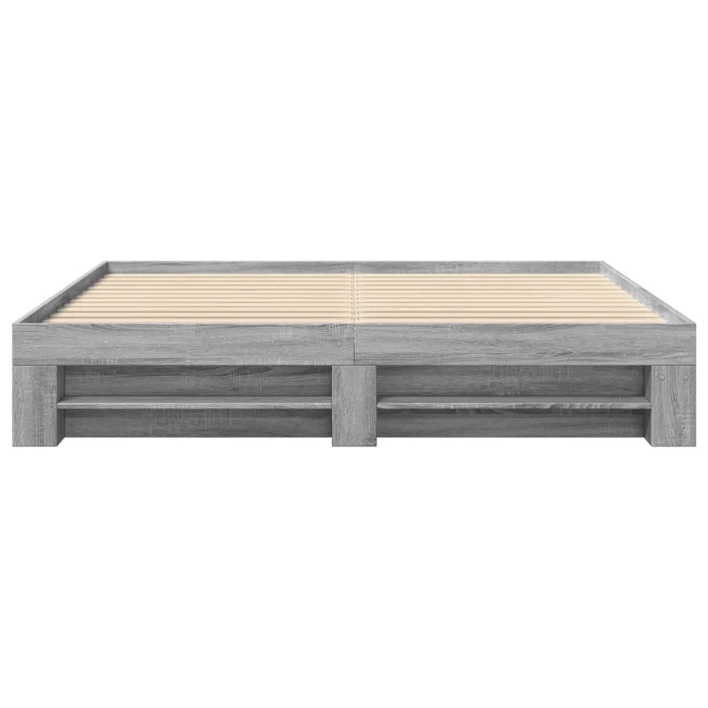 Giroletto senza Materasso Grigio Sonoma 180x200 cm Truciolato