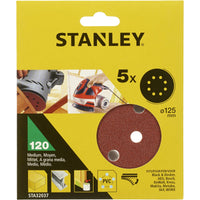 piranha/stanley x32037 5 dischi roto-orbitali 125 gr.120 cod:ferx.39167