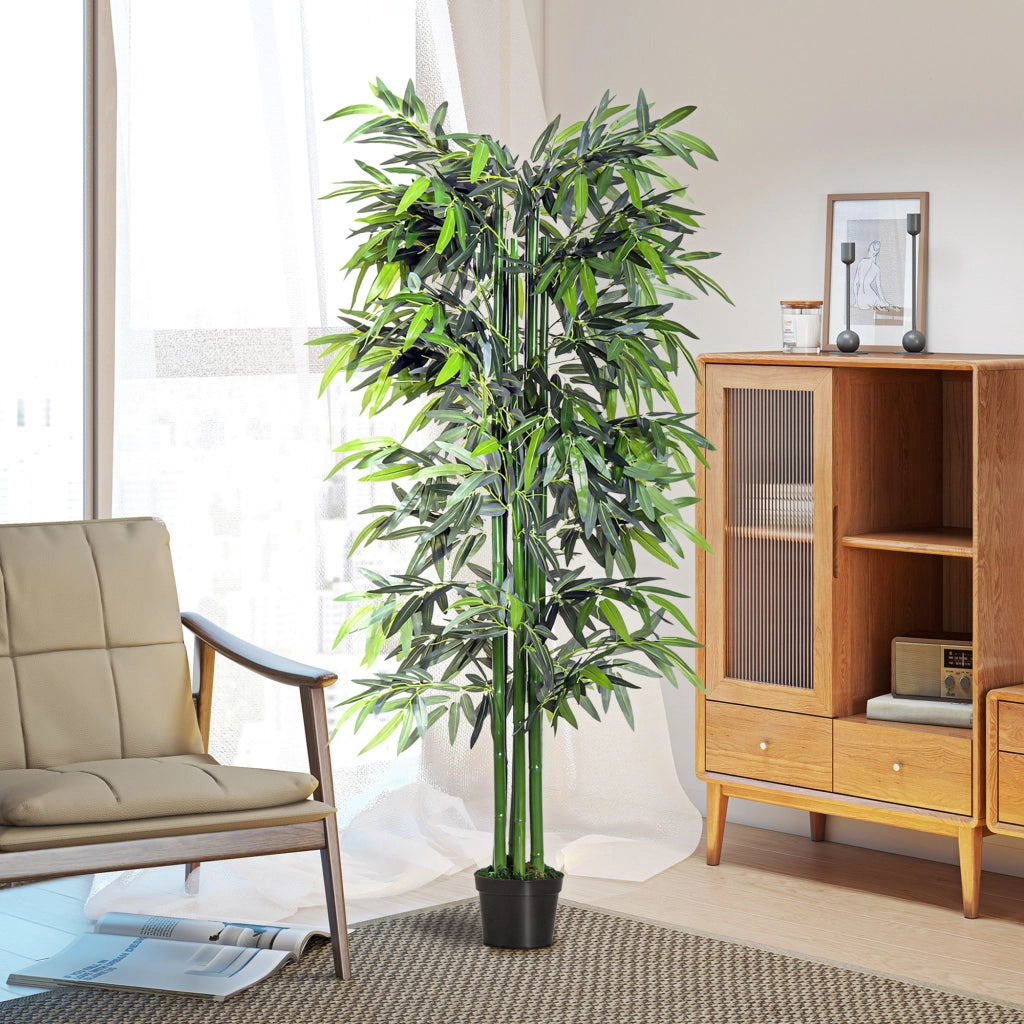Pianta di Bamb¨´ Artificiale in Vaso da 180cm per Interni ed Esterni