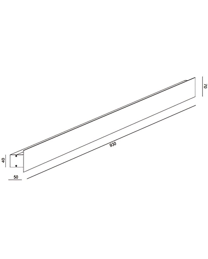 Lotus Lampada da Parete LED 30W Bianco 3000K, Struttura in Alluminio, Design Moderno e Minimalista per Illuminazione d'Interni Professionale