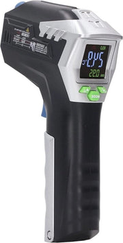 Termometro con schermo LCD - Registrazione dei dati - Spegnimento automatico - Indicazione del livello di batteria basso - Termometro infrarosso estremamente preciso - Grande selezione di tester - Detector.