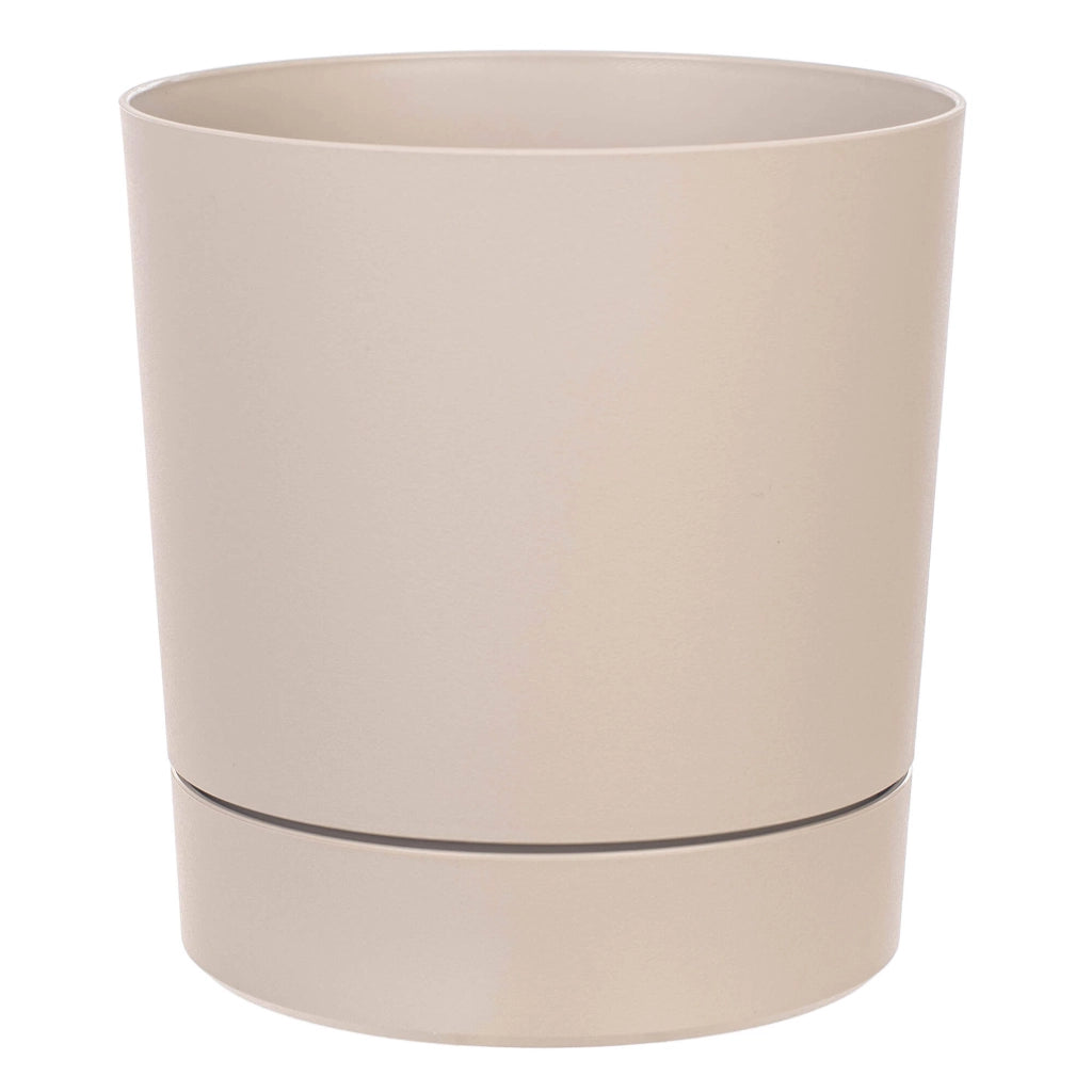 Vaso da fiori KADAX con supporto, rotondo, in plastica, 34,5 cm