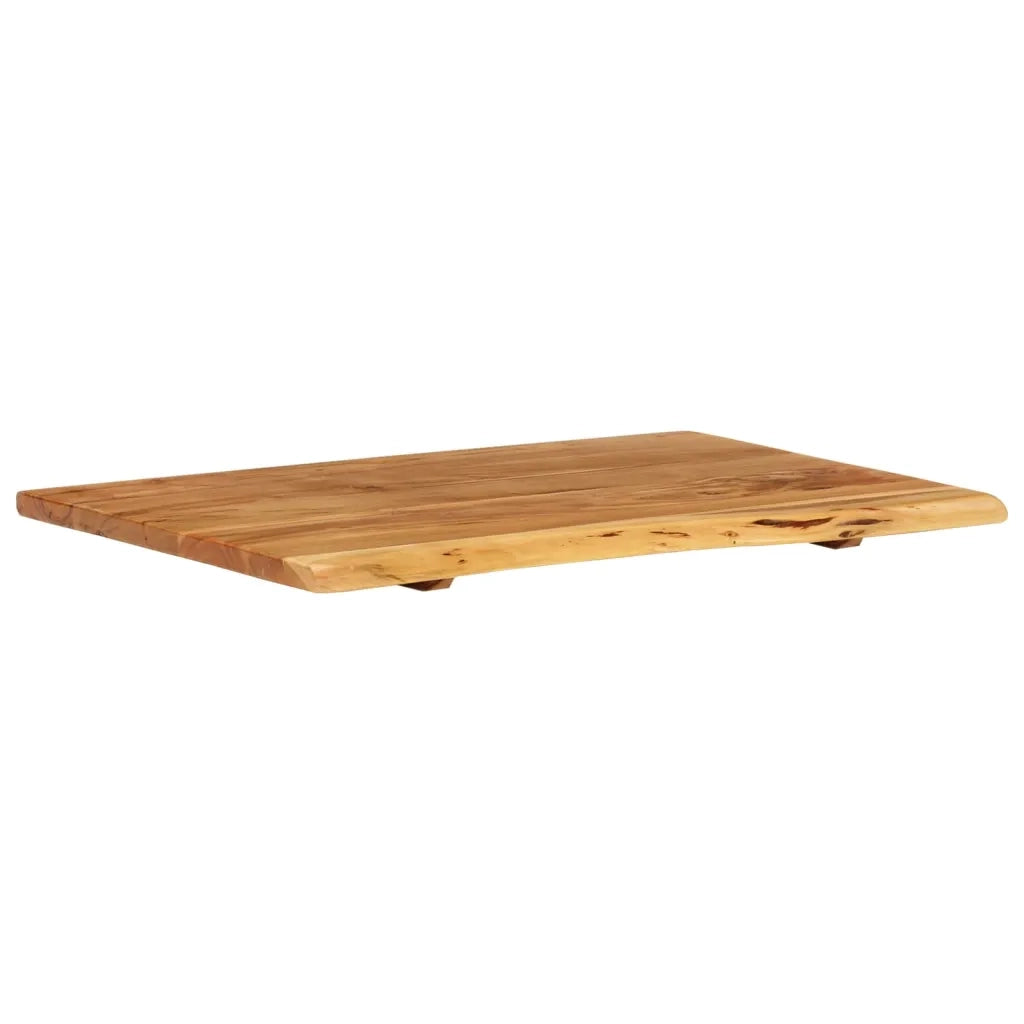 Piano per Vanità Bagno in Massello di Acacia 80x52x2,5 cm 286319