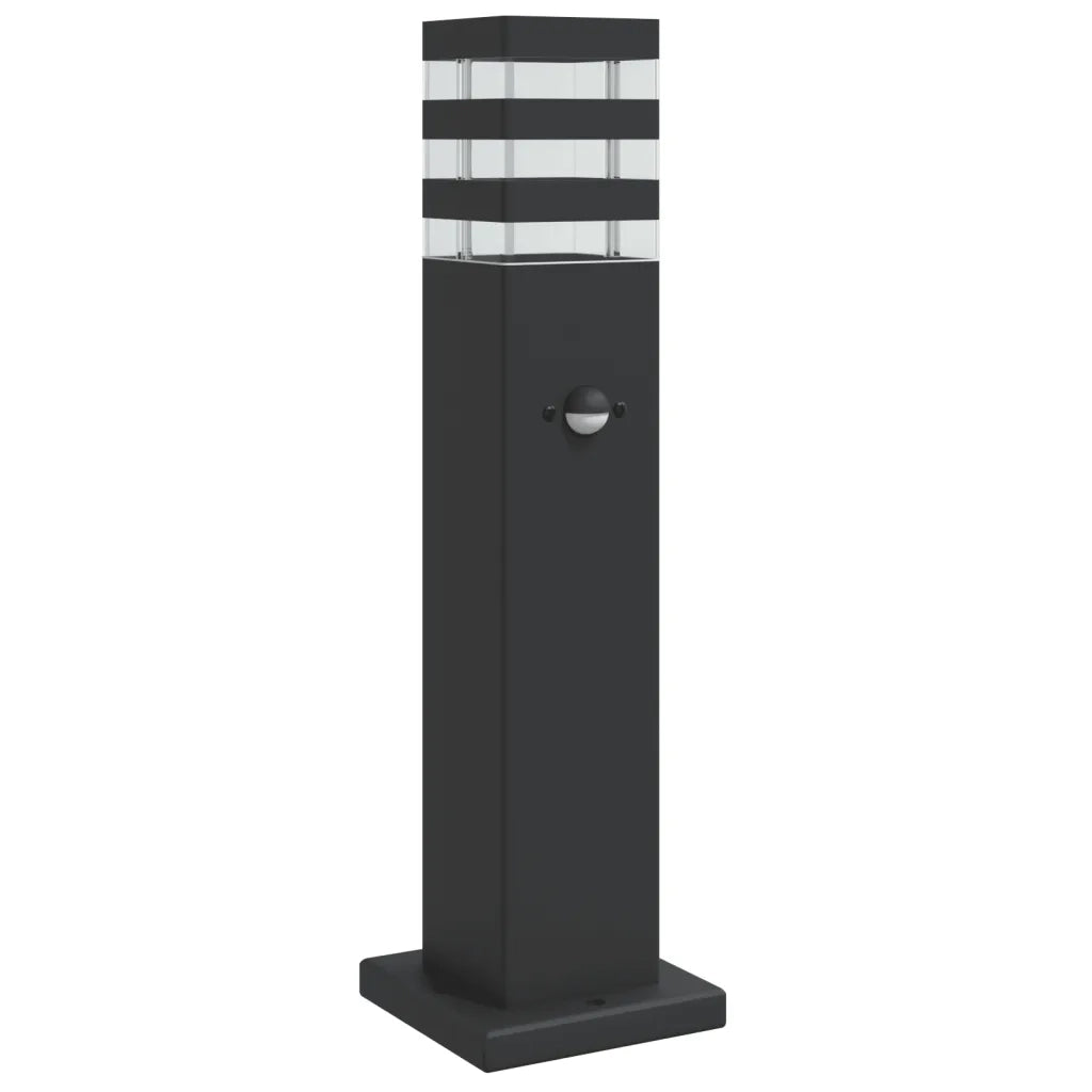 Lampada da Terra per Esterni con Sensore Nera 50cm in Alluminio CFW1827568