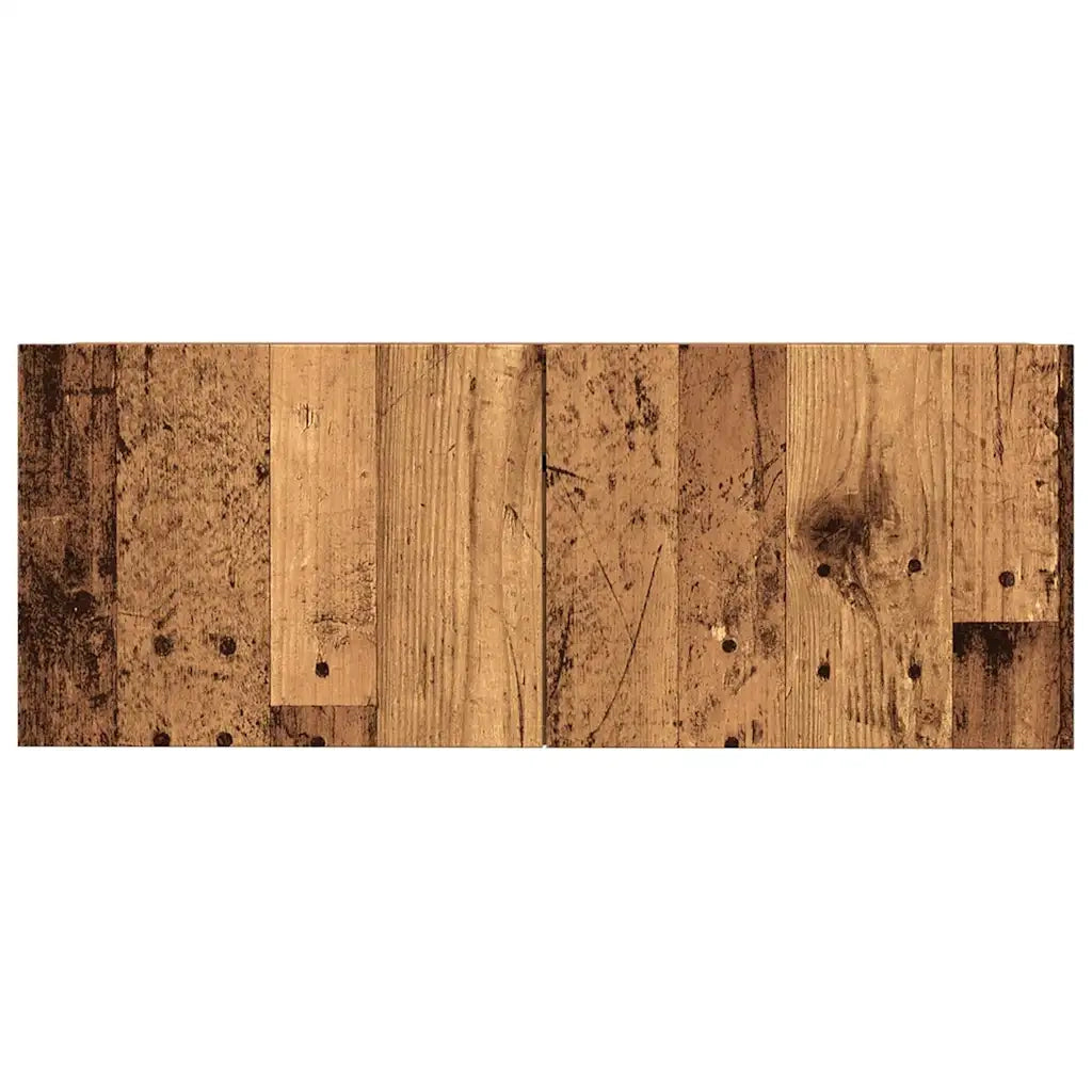Mobili TV a Parete 2pz Legno Antico 80x30x30 cm 857015