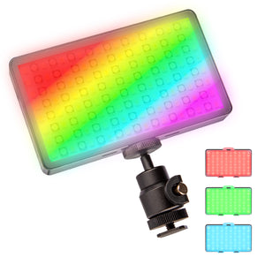 Rainbow Pocket Pannello LED fotografia - Luce fotografica video bicolore con batteria ricaricabile e USB, cambio colore RGBWW, controllo tramite app