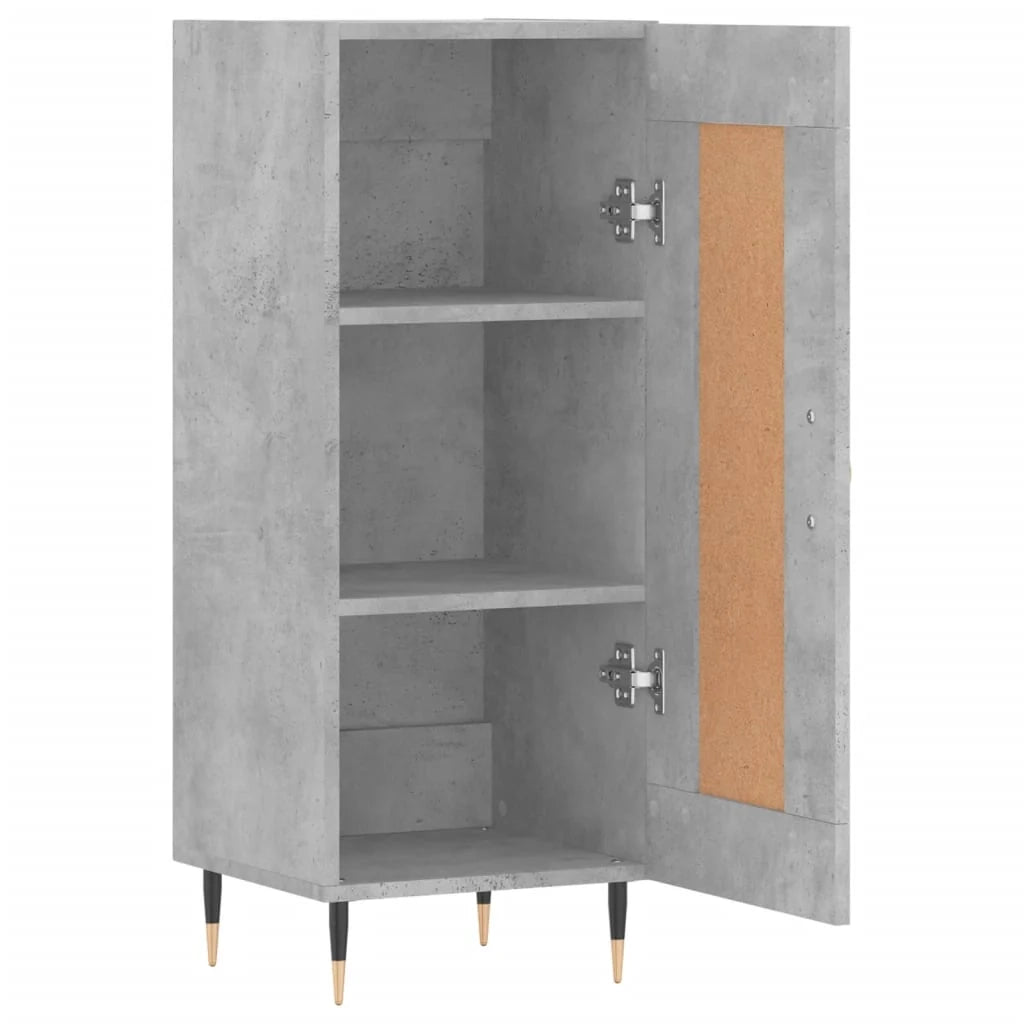 Buffet credenza cassettiera mobiletto mobile contenitore organizer per cucina soggiorno salotto 34,5 x 34 x 90 cm legno ingegnerizzato grigio 02_0031899
