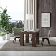 Tavolo allungabile 90/246x90 cm Roxell Premium colore noce